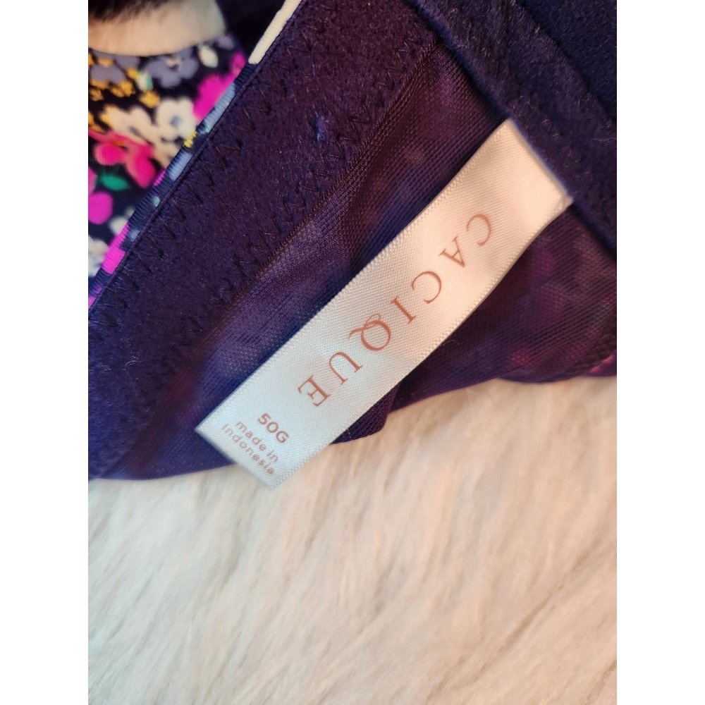 Cacique Floral Ladies Bra Size 50G - Picture 3 of 3